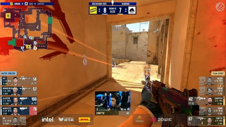 🎮一打九？donk绝境爆轰5杀 sh1ro逆天改命 Spirit赢下NAVI选图