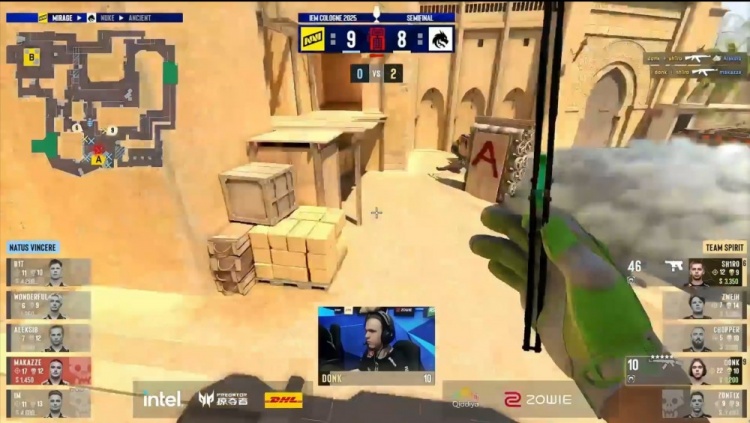 🎮一打九？donk绝境爆轰5杀 sh1ro逆天改命 Spirit赢下NAVI选图