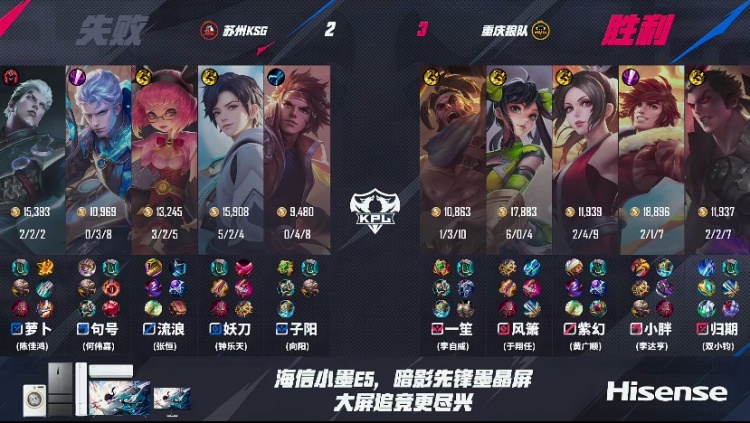 🎮击败KSG！风箫绝对输出击败KSG报第二轮之仇 狼队 3-2 KSG