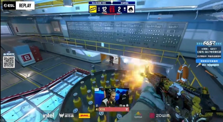 🎮还是上半场拿分拿多了！makazze不怯场四杀收尾 NAVI扳平比分