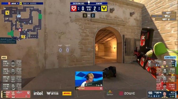 🎮就在今天？xertion火力全开 ropz5杀难救小蜜蜂 MOUZ拿下选图