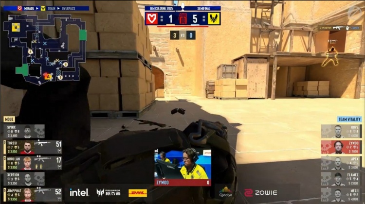 🎮就在今天？xertion火力全开 ropz5杀难救小蜜蜂 MOUZ拿下选图