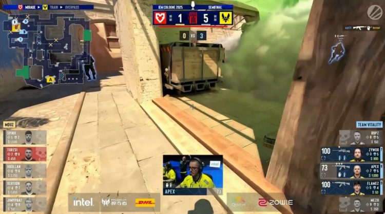 🎮就在今天？xertion火力全开 ropz5杀难救小蜜蜂 MOUZ拿下选图