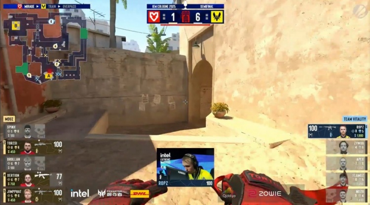 🎮就在今天？xertion火力全开 ropz5杀难救小蜜蜂 MOUZ拿下选图