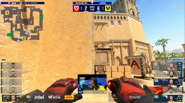 🎮就在今天？xertion火力全开 ropz5杀难救小蜜蜂 MOUZ拿下选图