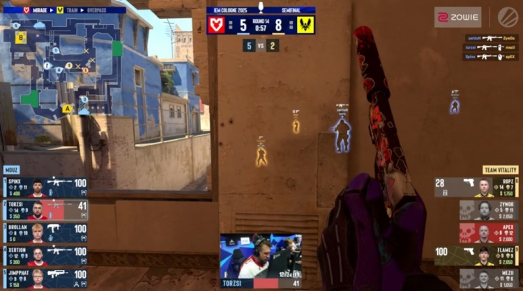 🎮就在今天？xertion火力全开 ropz5杀难救小蜜蜂 MOUZ拿下选图