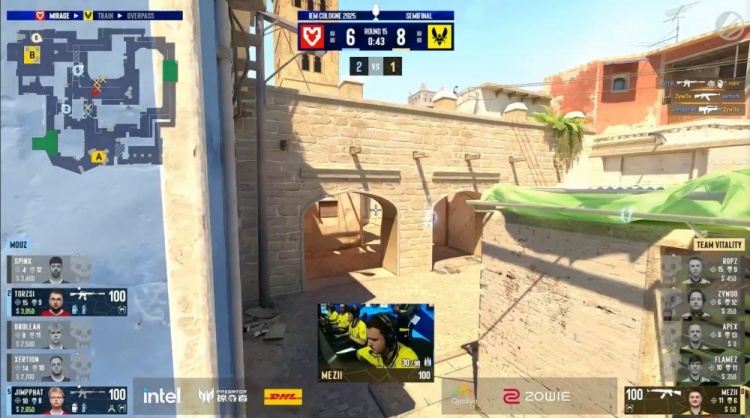 🎮就在今天？xertion火力全开 ropz5杀难救小蜜蜂 MOUZ拿下选图