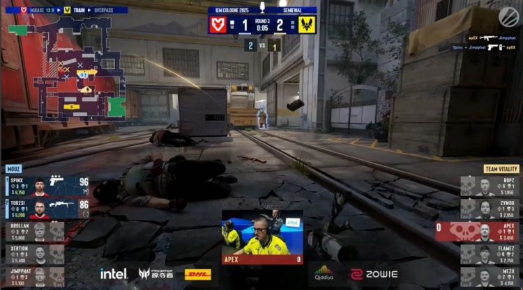 🎮就在今天！MOUZ逆天二打五 手撕"蜂一儿"名牌 掀翻VIT进决赛
