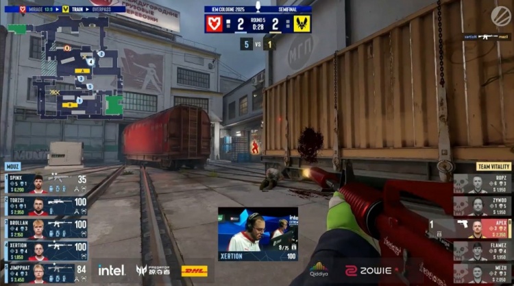 🎮就在今天！MOUZ逆天二打五 手撕"蜂一儿"名牌 掀翻VIT进决赛