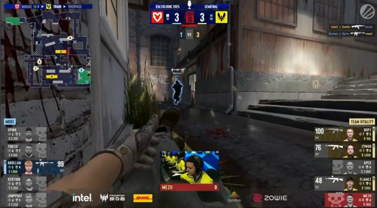 🎮就在今天！MOUZ逆天二打五 手撕"蜂一儿"名牌 掀翻VIT进决赛