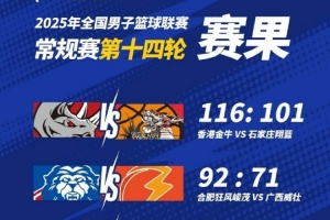 NBL常规赛第14轮战报：广西威壮胜石家庄翔蓝，长沙勇胜合肥狂风峻茂