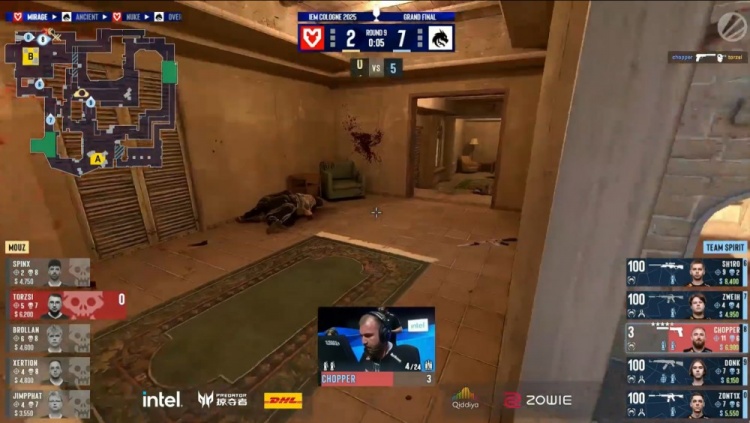 🎮吃顿饺子！Chopper迷城爆轰五杀 Spirit轻松拿下MOUZ选图