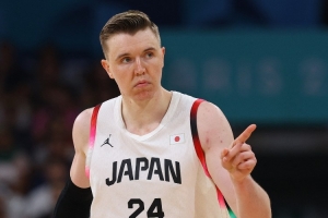 日本男篮在男篮亚洲杯小组赛击败叙利亚男篮