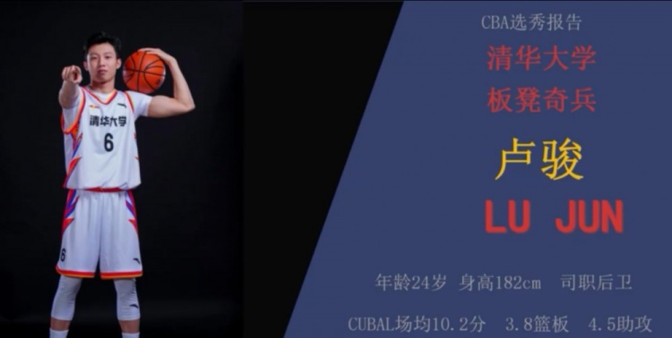[球迷报道]媒体人：来自清华大学的本届落选秀卢骏试训山西男篮(图1)