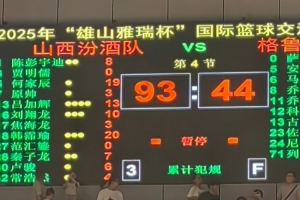 山西男篮大胜格鲁吉亚德尔塔 开启“雄山雅瑞杯”国际篮球交流赛