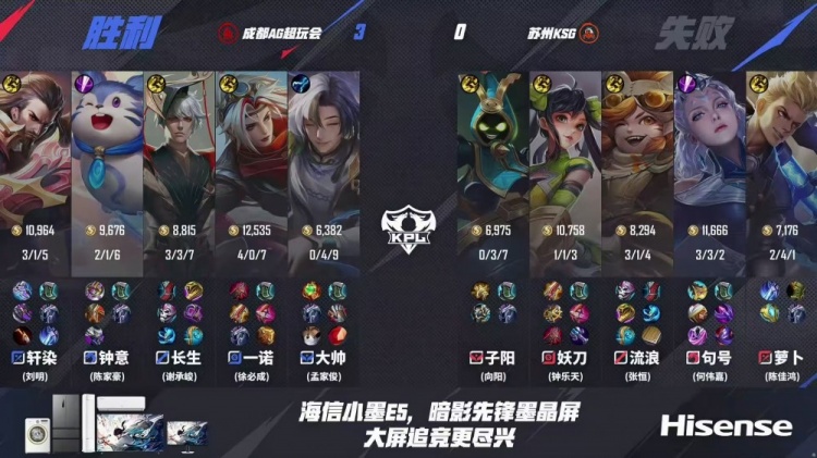🎮大魔王再现恐怖统治力！AG火力全开完美零封KSG AG 3-0 KSG