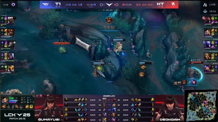 🎮喜欢抓Faker？KT付出5人代价兵败如山倒 多兰游龙 T1赢首局