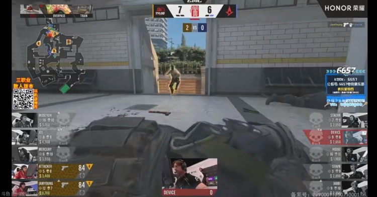 🎮找回状态！dev1ce大狙宛如鞭炮 进攻方多点开花TYLOO扳平比分