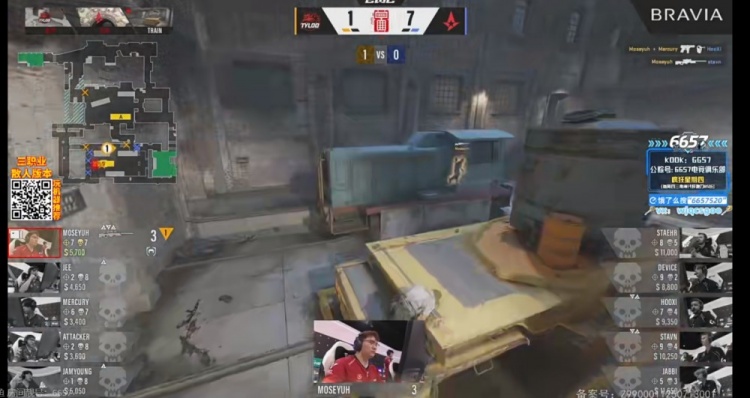 🎮小鞠不在还有我！Moseyuh单图26杀 TYLOO开局0-7翻盘淘汰A队