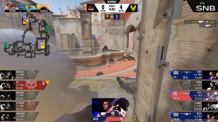 🎮差距太大！小鞠哑火 Zywoo大狙狂轰 天禄小镇遭VIT暴打输图一