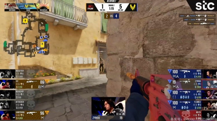 🎮差距太大！小鞠哑火 Zywoo大狙狂轰 天禄小镇遭VIT暴打输图一
