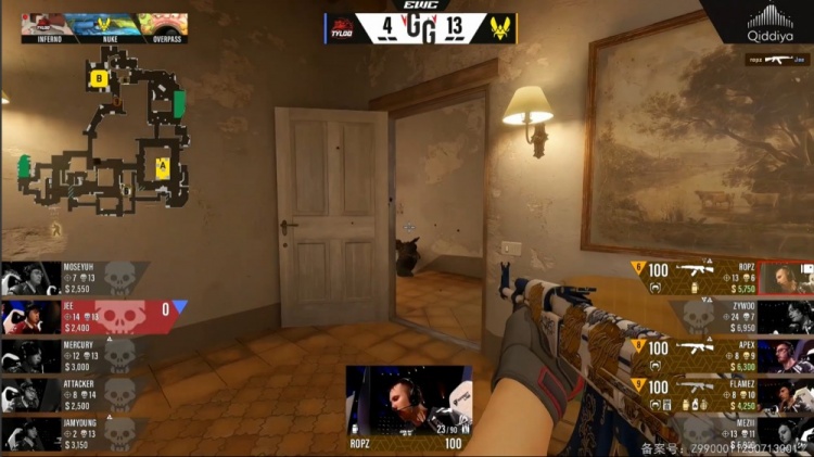 🎮差距太大！小鞠哑火 Zywoo大狙狂轰 天禄小镇遭VIT暴打输图一