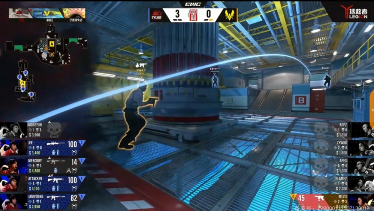 🎮蝴蝶难越沧海！Jee19杀燃尽 Tyloo遭小蜜蜂横扫告别利雅得