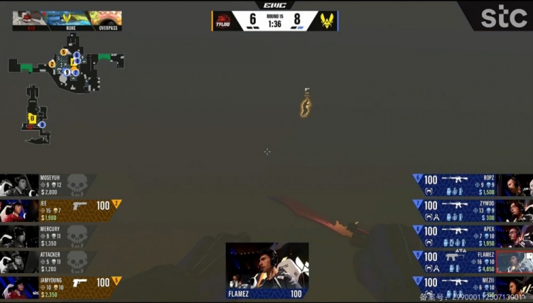 🎮蝴蝶难越沧海！Jee19杀燃尽 Tyloo遭小蜜蜂横扫告别利雅得