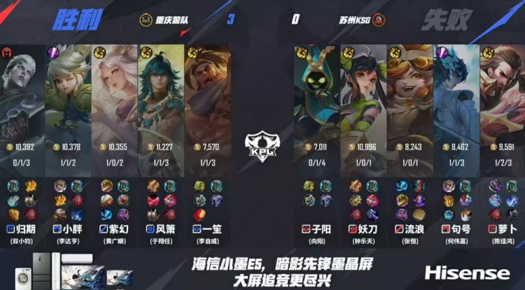 🎮羁绊拉满 狼队面对KSG强势拿下成功晋级四强！狼队 4-1 KSG