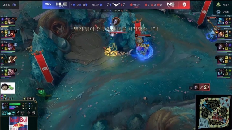 🎮小花生猴子金箍棒敲晕Jiwoo Kingen团战只找宙斯 HLE赢首局