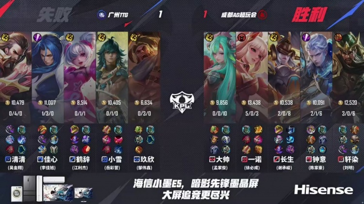 🎮八进夏决！AG将TTG斩于马下成功完成八连夏决成就 AG 4-2 TTG