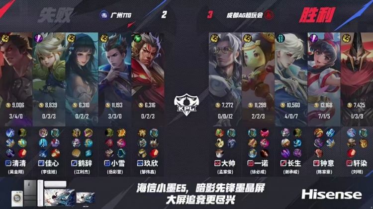 🎮八进夏决！AG将TTG斩于马下成功完成八连夏决成就 AG 4-2 TTG