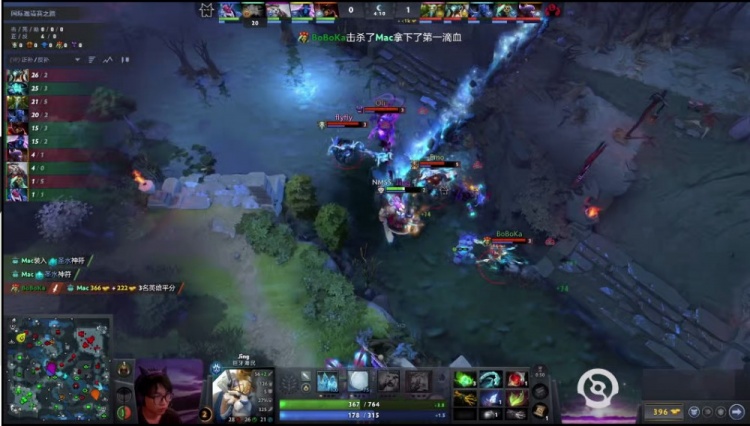 🎮Ti14：先知被怼不用怕 小牛夜魔反手入场0换5 YB先赢一局