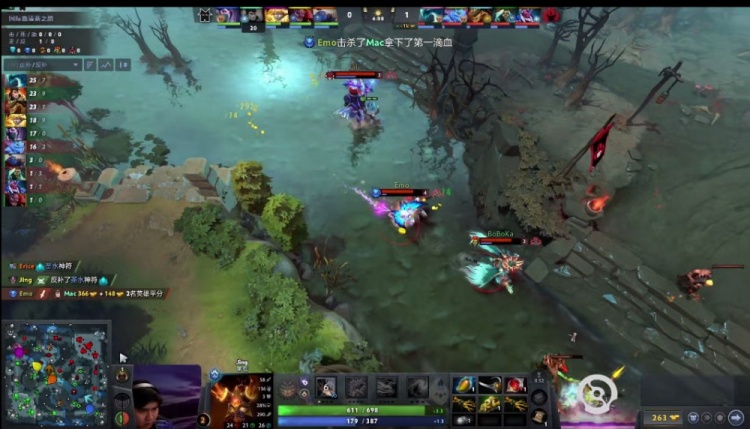 🎮Ti14：水人帕克秀起来 佯打肉山诱敌反打破三路 YB进1-1组