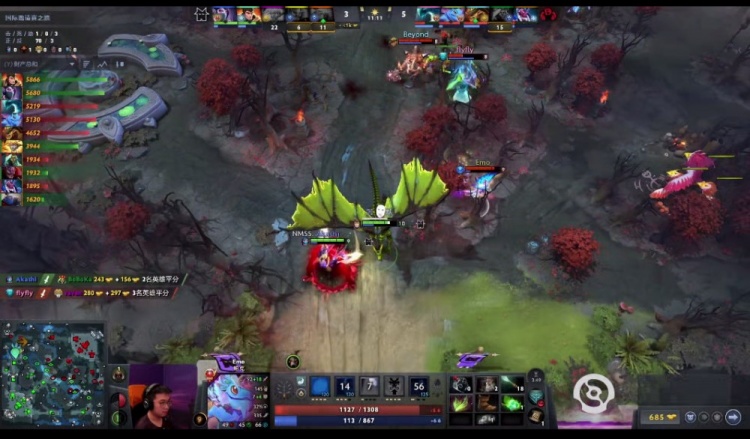 🎮Ti14：水人帕克秀起来 佯打肉山诱敌反打破三路 YB进1-1组
