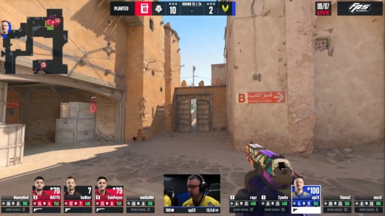 🎮0-6开局Zywoo轰ACE 难救半场2分小蜜蜂 G2以13-3暴打赢图一