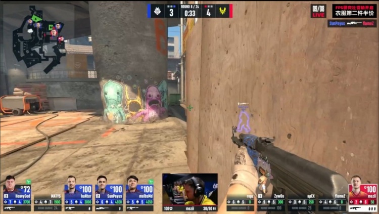 🎮G2死亡游乐园晕头转向 下半场0分 小蜜蜂赢下图三拿赛点