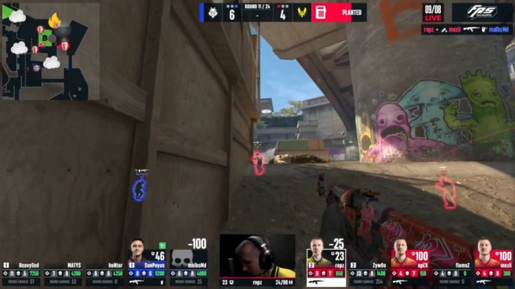 🎮G2死亡游乐园晕头转向 下半场0分 小蜜蜂赢下图三拿赛点