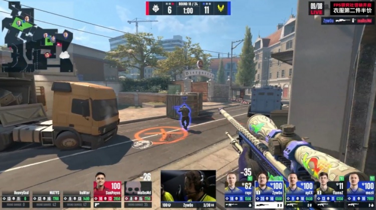 🎮G2死亡游乐园晕头转向 下半场0分 小蜜蜂赢下图三拿赛点