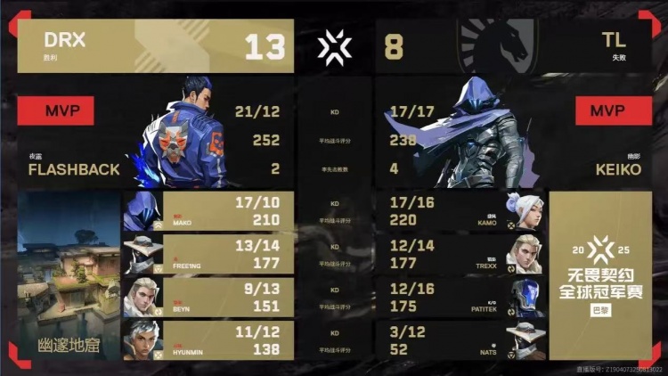 🎮以守为攻！DRX守卫包点完美化解TL的进攻节奏！DRX 2-0 TL