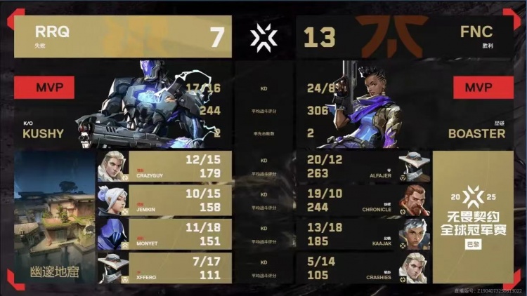 🎮大B都开始C了你拿什么赢！FNC终结比赛拿下胜利 FNC 2-0 RRQ