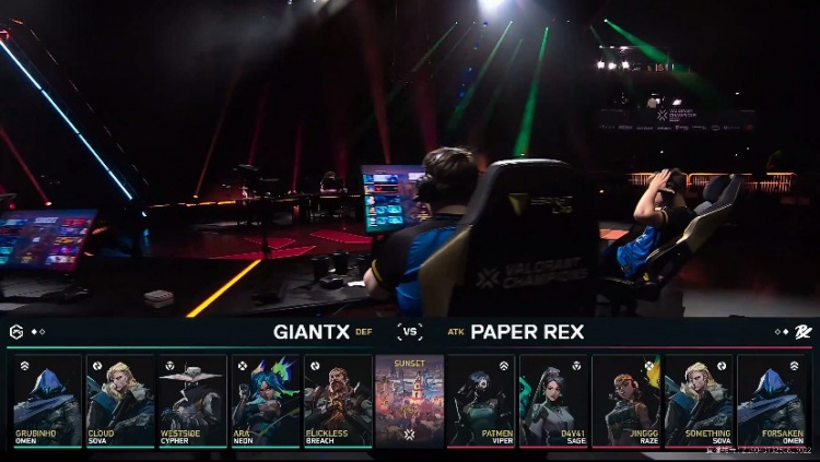 🎮让一追二！PRX战胜GX成功首支锁定八强队伍 PRX 2-1 GX