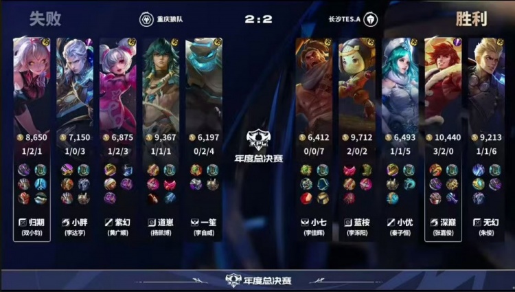 🎮攻擂失败！狼队鏖战五局拿下TES成功斩获两连胜 狼队 3-2 TES
