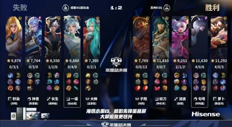 🎮AG及时调整鏖战五局守擂成功 KSG棋差一招未能取胜AG 3-2 KSG