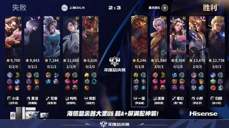 🎮狼队击败EDG斩获三连胜同时送EDG三连败！狼队 3-2 EDG