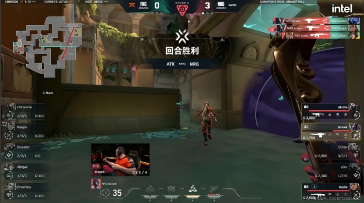 🎮这么轻松？奥丁王brawk火力不减 s0m幽影三杀 NRG先拿赛点