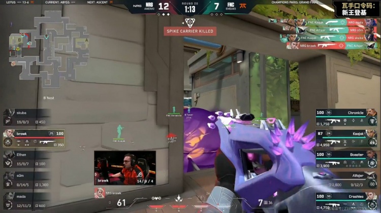 🎮惊天大翻盘！FNC半场1分 连追11分进加时逆转NRG赢图三