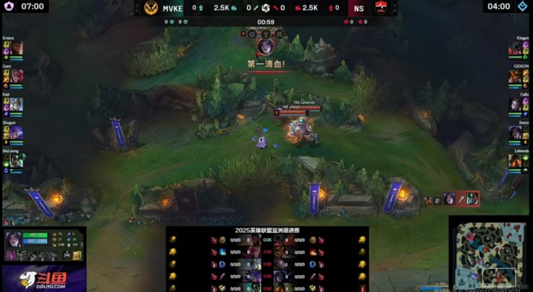 🎮差距酱紫大？Kingen剑魔团战无压力 Jiwoo卡莎带球 NS赢首局