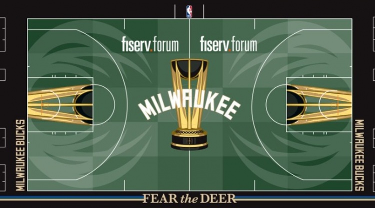 看得人眼花缭乱！NBA杯重磅来袭 各支球队祭出五颜六色的地板