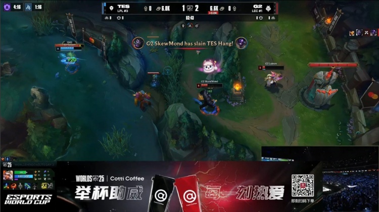 【QY球友会】🎮脖子捂汗!JKL脸探草丛炸线 Hang免费牛肉吃爽蒙多 G2扳回一城